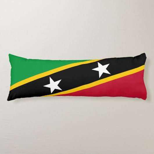 Vlag Saint Kitts en Nevis Lichaamskussen (Voorkant)