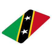 Vlag Saint Kitts en Nevis Magneet (Linkerzijde)