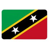 Vlag Saint Kitts en Nevis Magneet (Horizontaal)