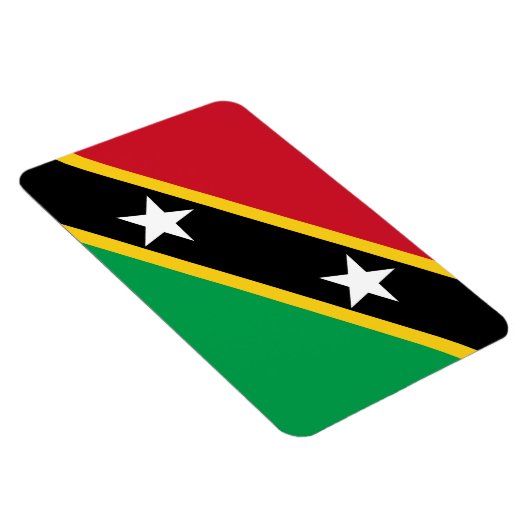 Vlag Saint Kitts en Nevis Magneet (Rechterzijde)