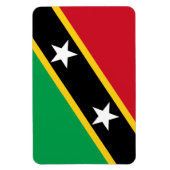 Vlag Saint Kitts en Nevis Magneet (Verticaal)