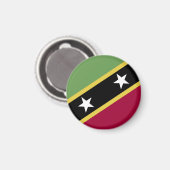 vlag Saint Kitts en Nevis Magneet (Voorkant / Achterkant)