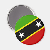 Vlag Saint Kitts en Nevis Magneet (Voorkant / Achterkant)
