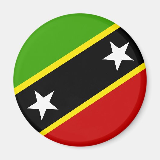Vlag Saint Kitts en Nevis Magneet (Voorkant)