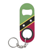 vlag Saint Kitts en Nevis Mini Flessenopener (Voorkant)