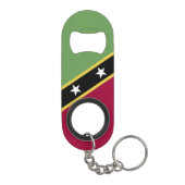 vlag Saint Kitts en Nevis Mini Flessenopener (Achterkant)