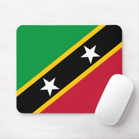 Vlag Saint Kitts en Nevis Muismat (Met muis)