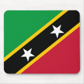 Vlag Saint Kitts en Nevis Muismat (Voorkant)