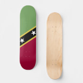vlag Saint Kitts en Nevis Persoonlijk Skateboard (Voorkant)