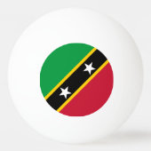 Vlag Saint Kitts en Nevis Pingpongbal (Voorkant)