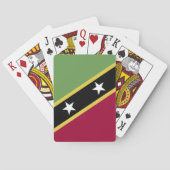 vlag Saint Kitts en Nevis Pokerkaarten (Achterkant)