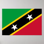 Vlag Saint Kitts en Nevis Poster (Voorkant)