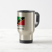 Vlag Saint Kitts en Nevis Reisbeker (Voorkant rechts)
