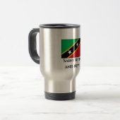 Vlag Saint Kitts en Nevis Reisbeker (Voorkant links)