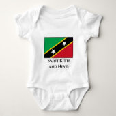 Vlag Saint Kitts en Nevis Romper (Voorkant)