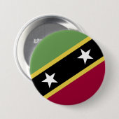 vlag Saint Kitts en Nevis Ronde Button 7,6 Cm (Voorkant /achterkant)