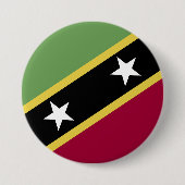 vlag Saint Kitts en Nevis Ronde Button 7,6 Cm (Voorkant)