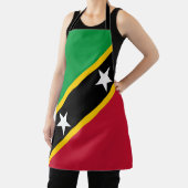 Vlag Saint Kitts en Nevis Schort (Insitu)