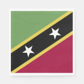 vlag Saint Kitts en Nevis Servet (Voorkant)