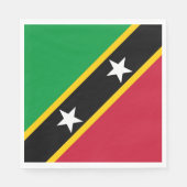 Vlag Saint Kitts en Nevis Servet (Voorkant)