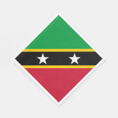 Vlag Saint Kitts en Nevis Servet (Hoek)