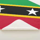 Vlag Saint Kitts en Nevis Sherpa Deken (3/4)