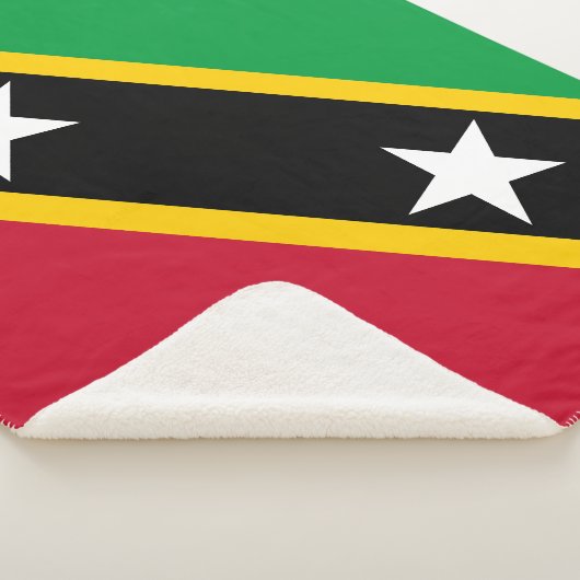 Vlag Saint Kitts en Nevis Sherpa Deken (3/4)