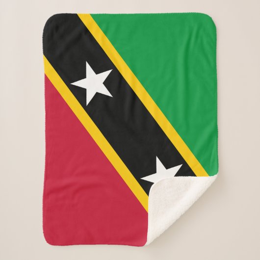 Vlag Saint Kitts en Nevis Sherpa Deken (Voorkant)