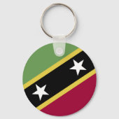vlag Saint Kitts en Nevis Sleutelhanger (Achterkant)