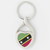 vlag Saint Kitts en Nevis Sleutelhanger (Voorkant)