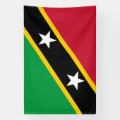 Vlag Saint Kitts en Nevis Spandoek (Verticaal)