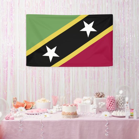 vlag Saint Kitts en Nevis Spandoek (Feest)