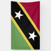 vlag Saint Kitts en Nevis Spandoek (Verticaal)