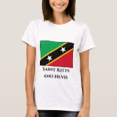 Vlag Saint Kitts en Nevis T-shirt (Voorkant)