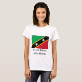 Vlag Saint Kitts en Nevis T-shirt (Voorkant volledig)