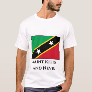 Vlag Saint Kitts en Nevis T-shirt
