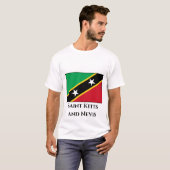 Vlag Saint Kitts en Nevis T-shirt (Voorkant volledig)