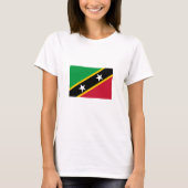 Vlag Saint Kitts en Nevis T-shirt (Voorkant)