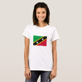 Vlag Saint Kitts en Nevis T-shirt (Voorkant volledig)