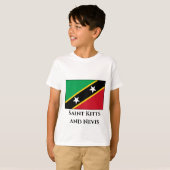 Vlag Saint Kitts en Nevis T-shirt (Voorkant volledig)