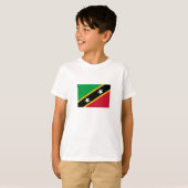 Vlag Saint Kitts en Nevis T-shirt (Voorkant volledig)