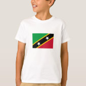 Vlag Saint Kitts en Nevis T-shirt (Voorkant)