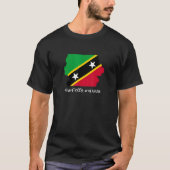 Vlag Saint Kitts en Nevis T-shirt (Voorkant)