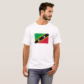 Vlag Saint Kitts en Nevis T-shirt (Voorkant volledig)