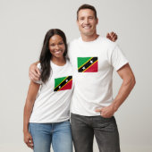 Vlag Saint Kitts en Nevis T-shirt (Unisex)