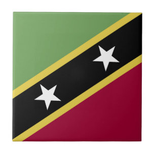 vlag Saint Kitts en Nevis Tegeltje