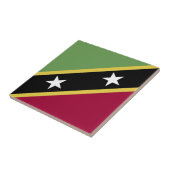 vlag Saint Kitts en Nevis Tegeltje (Zijkant)