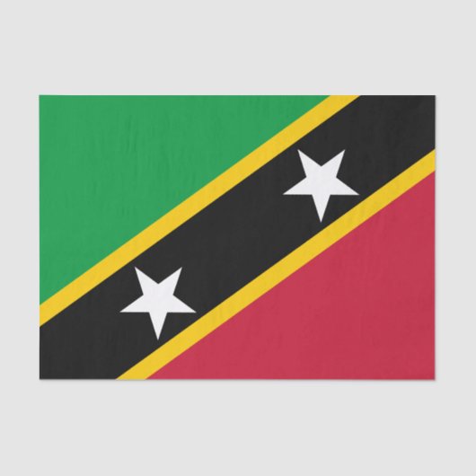 Vlag Saint Kitts en Nevis Tissuepapier (Voorkant)