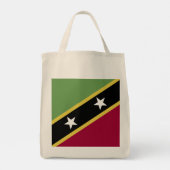 vlag Saint Kitts en Nevis Tote Bag (Achterkant)