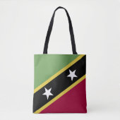 vlag Saint Kitts en Nevis Tote Bag (Voorkant)